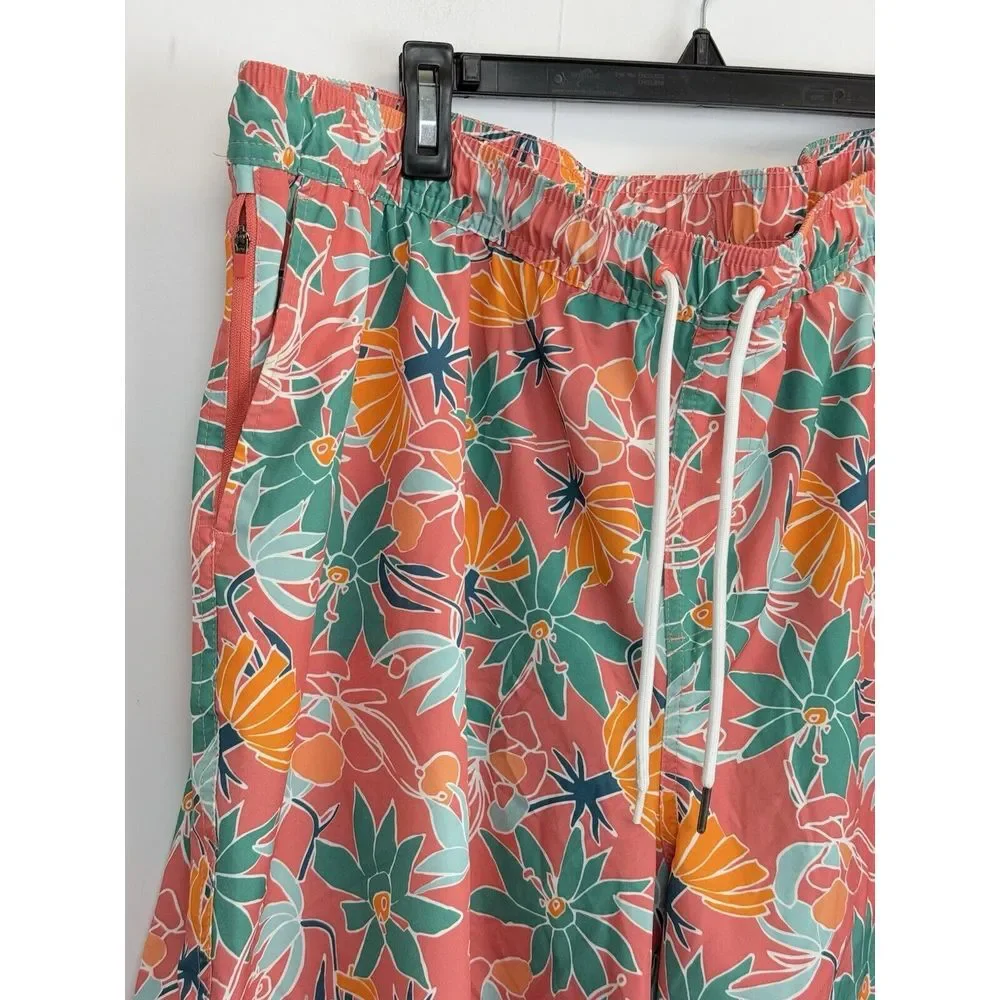 Goodfellow & Co Men's Swim Trunk Shorts Quick Dry Swimsuit, Multi Floral‎ XXL